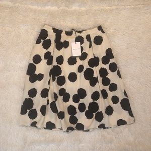 Women's Polka Dot Birdcage Midi Skirt